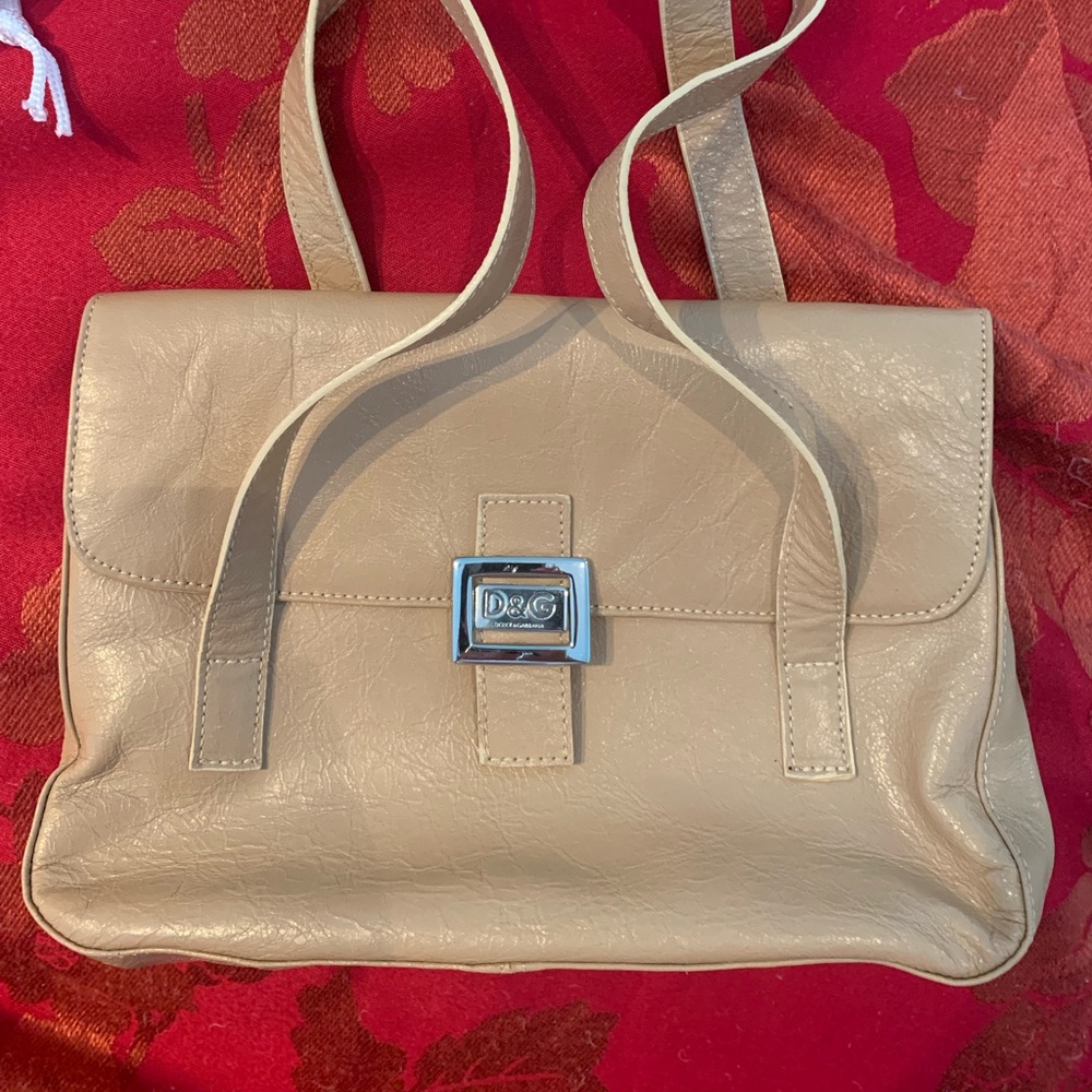 Authentic D&G Dolce Gabbana Faux Leather Handbag